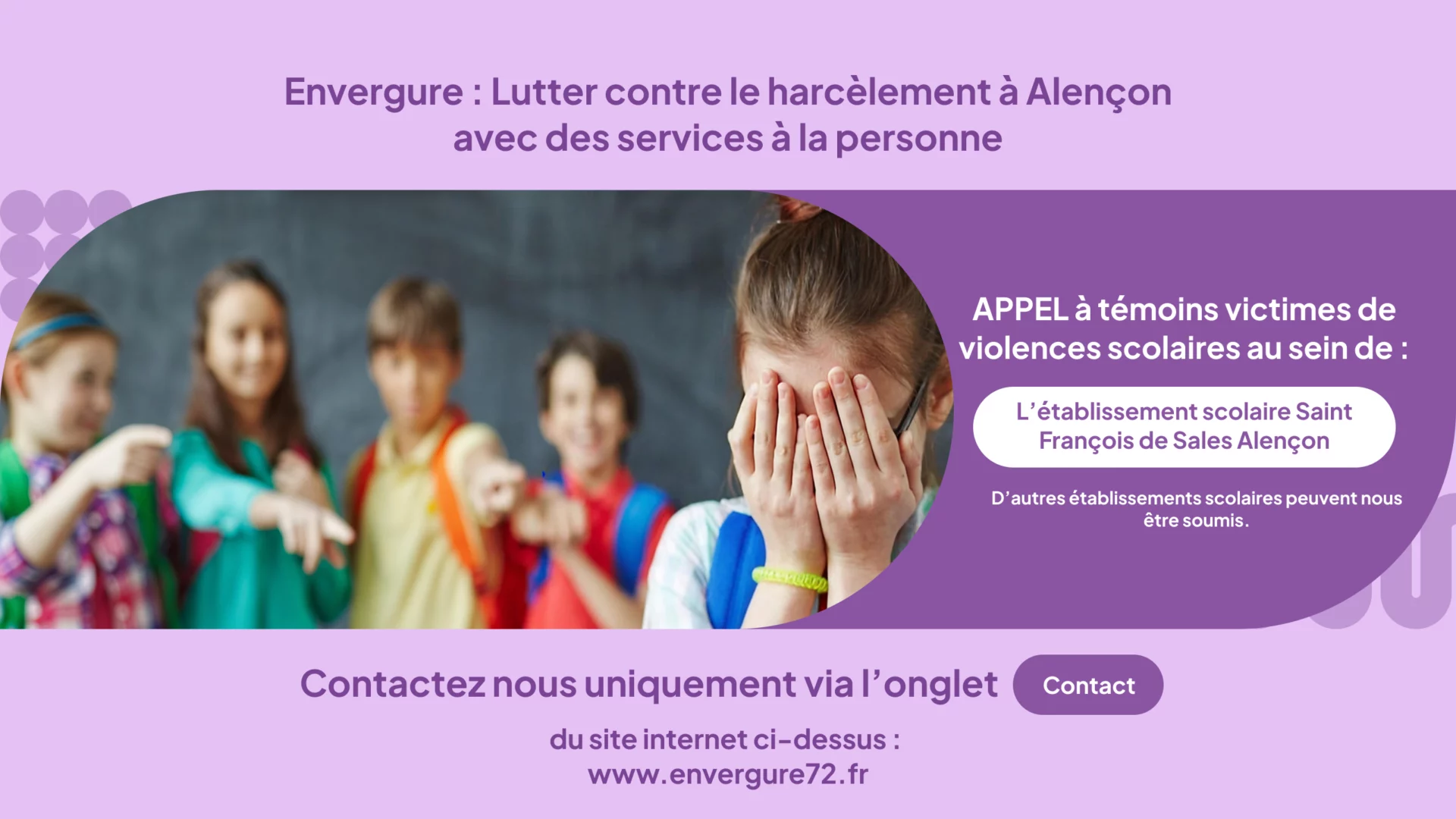 Envergure Violence Scolaire Alencon Pop Up Envergure